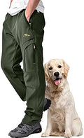 Men's hiking Snow Pants Skiing Winter Insulated Fleece lined Outdoor Water Repellent camping,walking,fishing