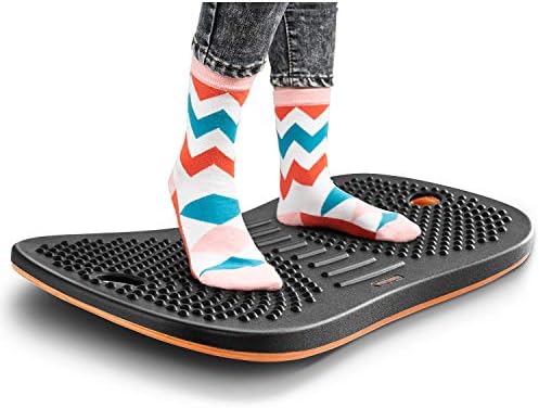 FEZIBO Standing Desk Mat Balance Board, Large, Obsidian Black