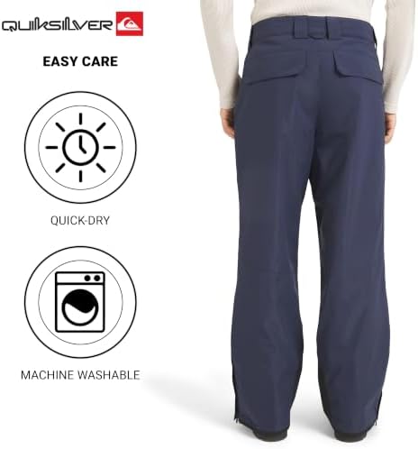 Quiksilver Men's Water Resistant Winter Insulated Snow Pants