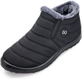 HARENCE Snow Boots for Women Winter Boot with Comfortable Warm Fur Lined Ankle Booties Outdoor Slip On Waterproof Short Boots