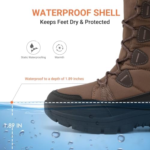 DREAM PAIRS Waterproof Winter Snow Boots Women