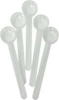 1 Tablespoon (1/2 Oz. | 3 Teaspoon | 14.8 mL) Long Handle Plastic Measuring Spoon for Coffee, Protein Powder, Spices, Grains, Dry Goods – Food-Grade BPA-Free (Pack of 5)