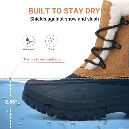 DREAM PAIRS Women's Winter Duck Snow Boots