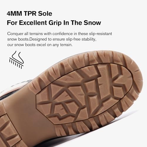 ALEADER Womens Winter Snow Boots | Waterproof Shell | Duck Boots
