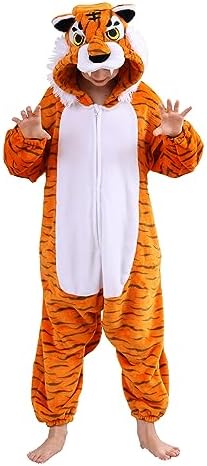 One Piece Pajamas Animal Kids Onesie, Animal Pajamas Halloween Cosplay Costume for Girls Boys