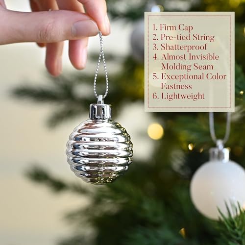 Valery Madelyn Small Christmas Tree Decorations Ball Ornaments 24ct 1.57"