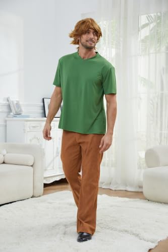 Adult Men's Halloween Costume 60s 70s Vintage Retro Hippie Cosplay Set