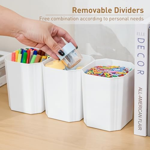 Citylife 17QT 4Packs Clear Craft Organizers and Storage Bins with Lids