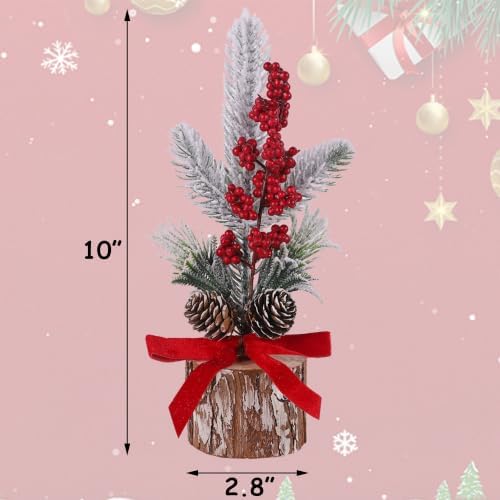 winemana Christmas Table Decorations Indoor Xmas Centerpieces Decor, 6 Pack
