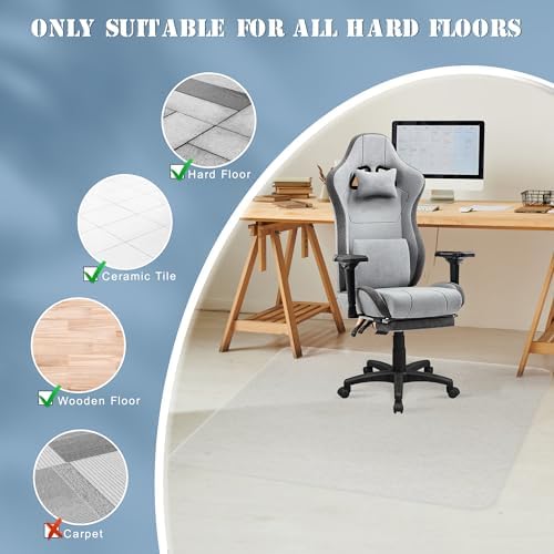 Office Chair Mat for Hardwood Floor, 71"x71" Extra Large Desk Chair Mat for Hard & Tile Floor, Heavy Duty Protector for Home, Office, Kitchen, Living Room, Multi-Purpose