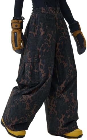 GSOU SNOW Women Men Baggy Snowboard Pants Ski Snow Pants Waterproof