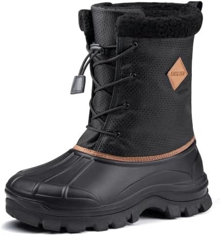 Snow Boots for Men Waterproof Lightweight Winter Men's Snow Boots