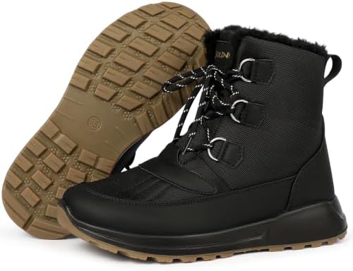Women's Snow Ankle Boots Winter Lace-up Booties Warm Water Resistant 5.5-11