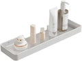 Toothbrush Rack Acrylic Bathroom Toothbrush Holder White Toothpaste Holder Wall-Mounted Storage Rack Easy to Install Without Drilling Bathroom Toothbrush Holder