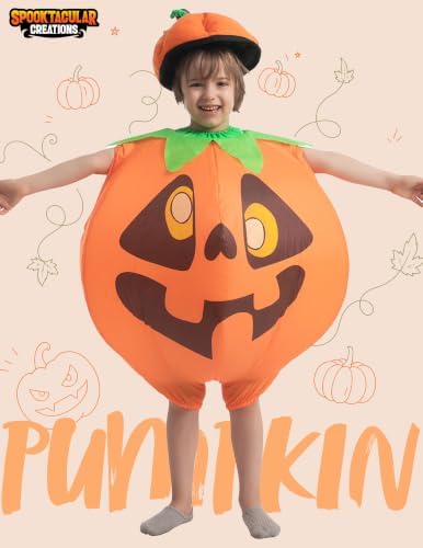 Spooktacular Creations Halloween Full Body Inflatable Pumpkin Costume Kids
