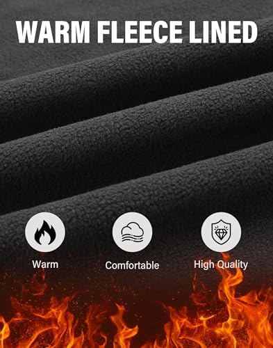 Pioneer Camp Men's Snow Ski Pants Waterproof Fleece Lined Outdoor Softshell Insulated Cargo Hiking Winter Pants Snowboard