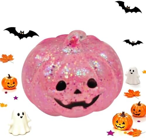Halloween Pumpkins Squishies Slow Rising Fidget Toys Squeeze Ball (Red)