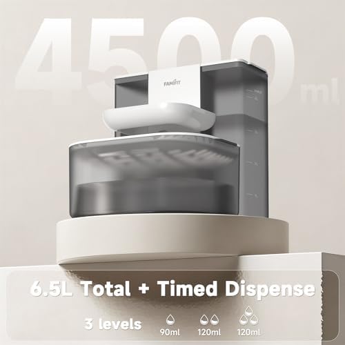 4.5L Automatic Cat Water Fountain, Ceramic Bowl Battery Operated