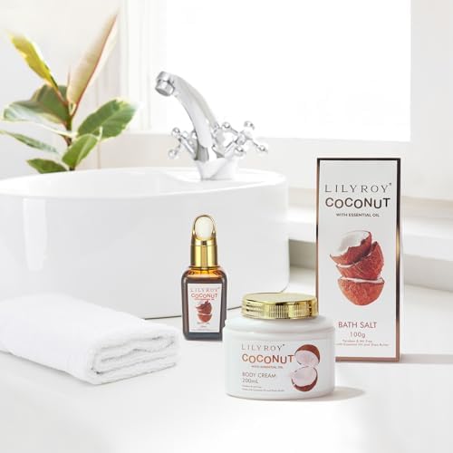 Spa Gifts, Bath Set, Birthday Gift - Coconut Spa Gift Baskets for Women