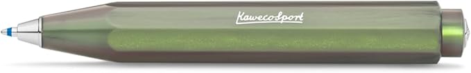 Kaweco LUNAR SPORT Ball Pen Shadow Green I Retractable Ballpoint Pen with Standard D1 Refills I Exclusive Ball Pen 10.7 cm