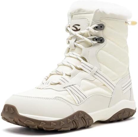 HOBIBEAR Women's Barefoot Snow Boots, Wide Toe Box, Ankle Winter Shoes