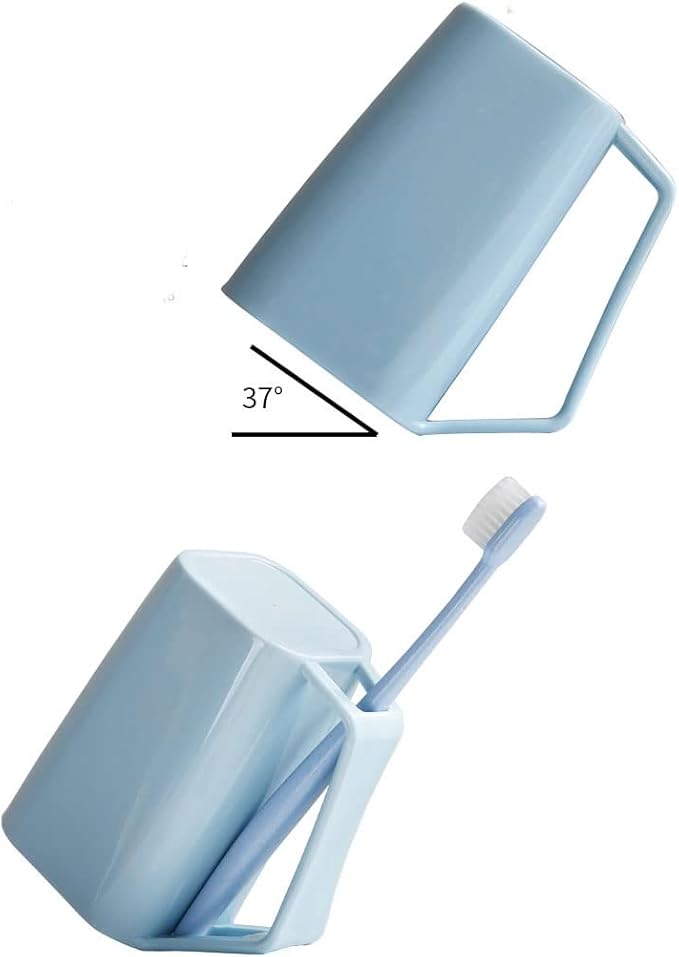 Toothbrush Rack Toothbrush Holder Wall-Mounted Bathroom Toothbrush Holder with Sink and Cups for Toothbrush and Toothpaste Storage Bathroom Toothbrush Holder
