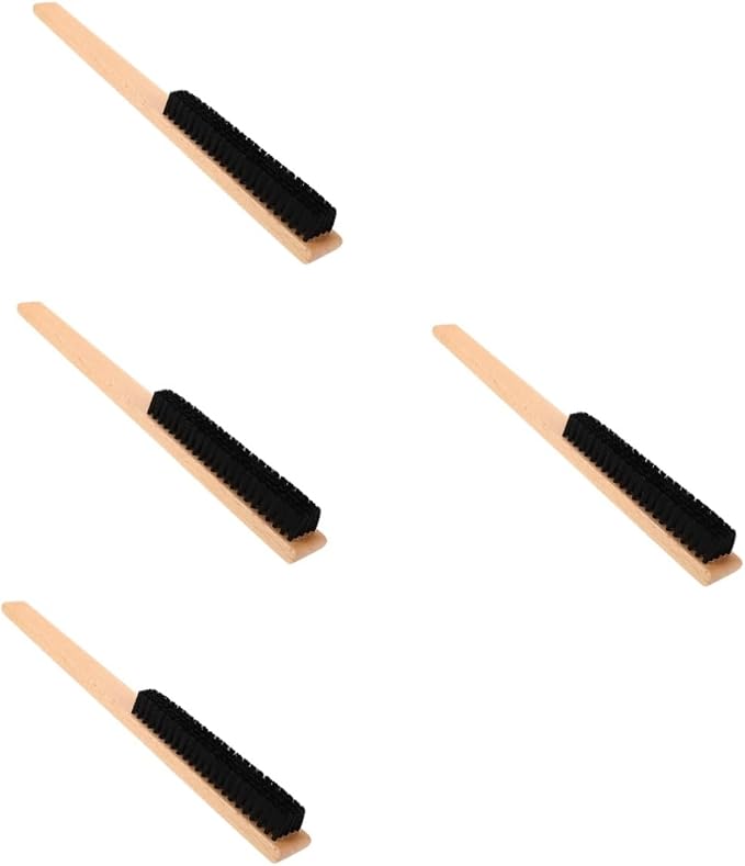 GALPADA 4pcs Clothing Bristles Cleaning Brush Handle for Gentle Care for Laundry Suits and Upholstery Maintenance Home Cleaning Essential