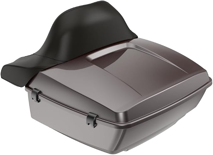 Advanblack Road Glide Tour Trunk Pack Sumatra Brown King Tour Trunk Pack Luggage +Wrap-Around Backrest Pad for '97-'25 Harley Touring Road King Street Glide Electra Glide CVO models