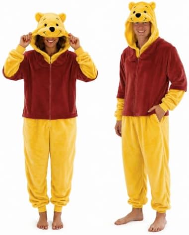 Funziez! Slim Fit Adult Onesie - Animal Costume - Plush Unisex Halloween One Piece Cosplay Suit for Women and Men