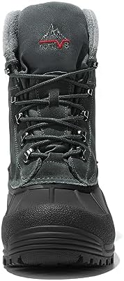 NORTIV 8 Men's Insulated Waterproof Winter Snow Boots TERREY