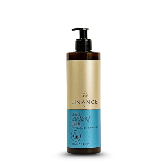 Linange Mineral Shampoo, Mask & Bi-Phase Spray Home Kit | Complete Hair Care System for Damaged & Treated Hair | Mineral-Enriched Formula with Almond Proteins