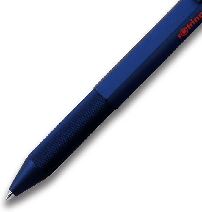 rOtring 2159367 Rottling Multifunction Pen 600 Iron Blue 3 in 1 Ballpoint Pen 2 Colors (Red & Black) & Mechanical Pencils in Gift Box