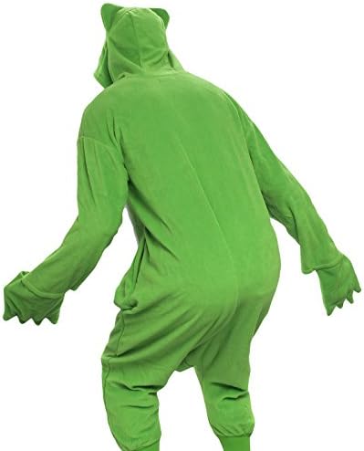 Funziez! Adult Onesie Halloween Costume Animal Dinosaur Shark Unisex Plush One Piece Cosplay Suit for Adults, Men and Women
