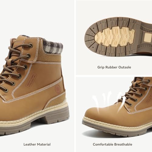 ANJOUFEMME Men's Winter Hiking Boots