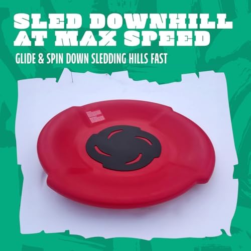 Flexible Flyer Roto Molded Snow Sled for Adults & Kids. Heavy Duty Plastic SNO Slider
