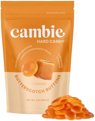 Cambie Butterscotch Hard Candy Individually Wrapped - 1 lb Hard Candy
