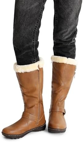 DREAM PAIRS Women's Knee High Boots Winter Warm Boots