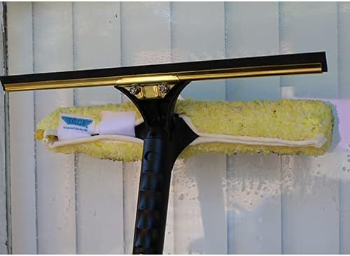 Ettore 71180 Backflip Window Squeegee, 18 Inch, Gold, Black