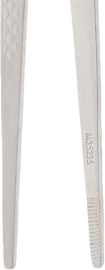 Mercer Culinary 18-8 Stainless Steel Precision Plus Chef Plating Tong, Straight, 6-1/8 Inch