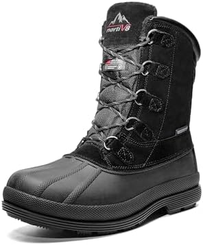 NORTIV 8 Men's Waterproof Winter Snow Boots