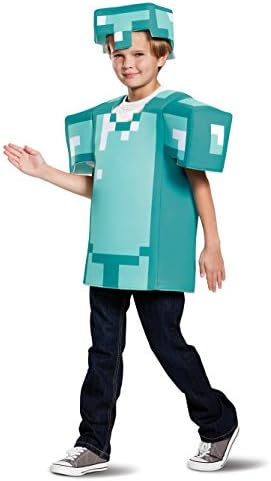 Disguise Armor Classic Minecraft Costume, Blue, Large (10-12)