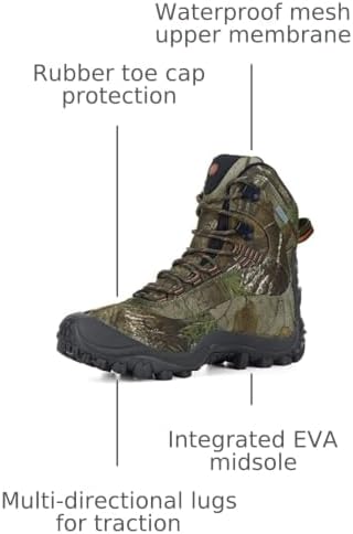 XPETI Men’s Thermator Mid-Rise Lightweight Hiking Insulated Non-Slip Outdoor Boots
