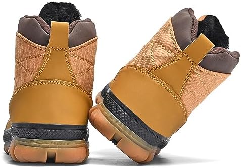 Wondamo Men's Snow Boots Lightweight Waterproof Winter Cold Weather Shoes