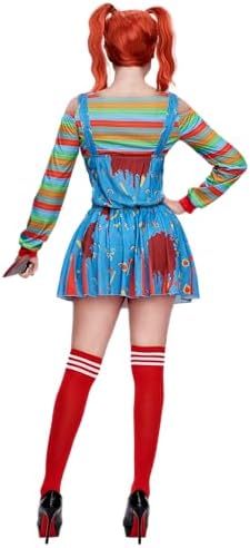 Spooktacular Creations Halloween Killer Doll Costume Women, Adult Creepy Doll Dress, Halloween Costume Women for Cosplay