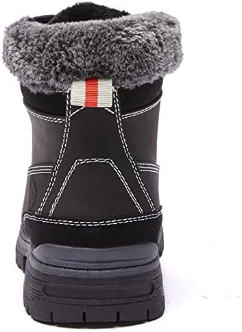 ANJOUFEMME Womens Hiking Snow Winter Boots - Waterproof Outdoor Ankle Boots for Women Comfortable Warm Fur Boots for Backpacking Cycling