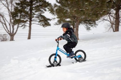 Strider 14x Snow Skis Set, Convert Balance Bike to Sled, for Ages 3–6 Years