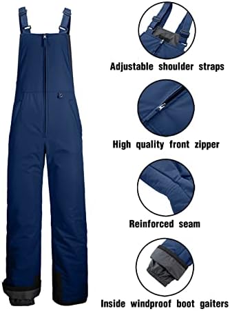 GEMYSE Men's Insulated Ski Bib Overalls Waterproof Snow Pants