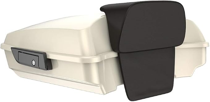 Advanblack Road Glide Tour Trunk Pack Morocco Gold Pearl Razor Tour Trunk Pack Backrest Pad for '97-'25 Harley Touring Road King Street Glide Electra Glide CVO models