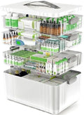 ARSTPEOE 4-Tier Medicine Organizer - Portable Medicine Cabinet with Handle