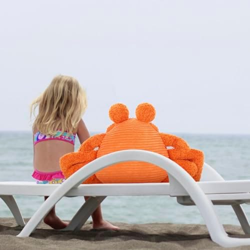 MorisMos Crab Stuffed Animal, 32" Large Mommy Crab with 4 Babies